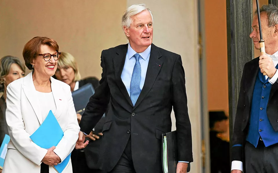 annie genevard ministre agriculture en compagnie de michel barnier