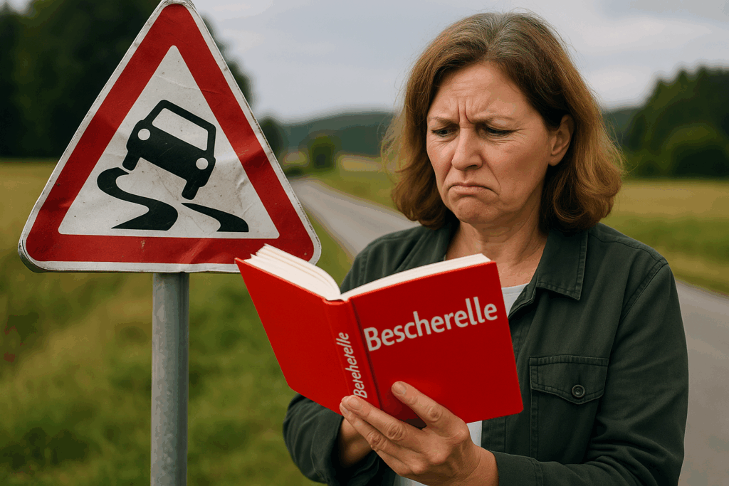 Illustration de l’article « 🍸Ivre, le témoin dénonce un accident orthographique entre un automobiliste et 1 Bescherelle » publiée sur L’Ouest Républicain.