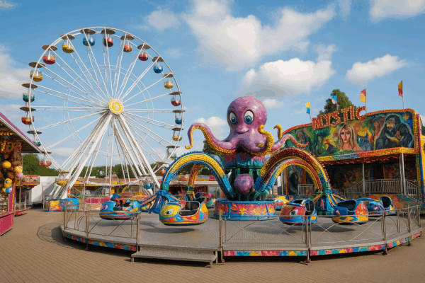 Illustration de l’article « 🎡Pontarlier : la fête foraine revient en ville, les enfants s’émerveillent, les parents saignent du porte-monnaie » publiée sur L’Ouest Républicain.