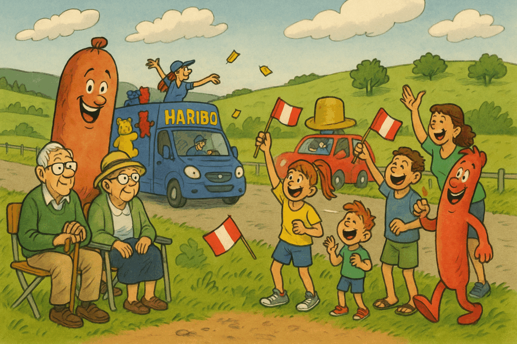 Le 26 juillet, Pontarlier accueille l'arrivée de l'avant dernière étape du Tour de France. Reportage dans le Haut-Doubs
Illustration de la caravane publicitaire