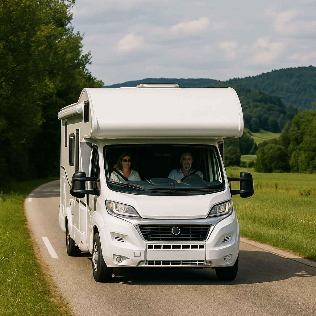 des touristes en camping car s'en vont acheter du Comté