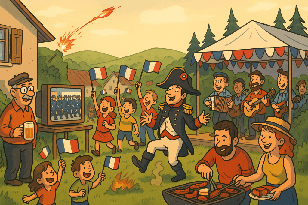 Fêtez le 14 juillet dans le Haut-Doubs : bal populaire, feu d’artifice artisanal, Tour de France et humour local au menu d’une journée pas comme les autres