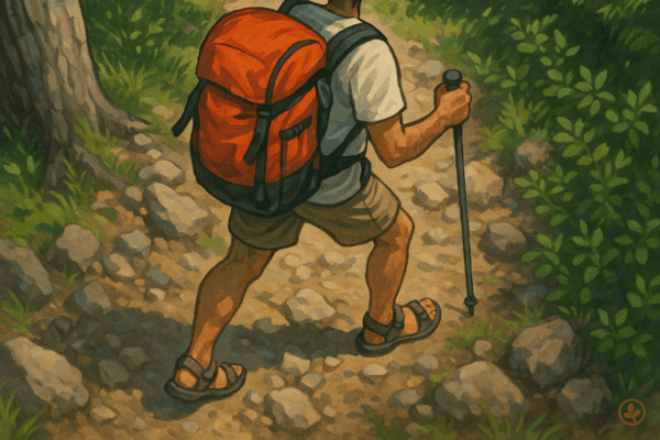 Illustration de l’article « 🩴 Sandales en montagne / Scandale en montagne : ces vacanciers qui osent encore venir dans le Haut-Doubs… en Birk » publiée sur L’Ouest Républicain.