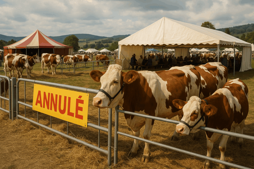 En raison de la dermatose nodulaire, tous les comices agricoles sont annulés en Franche-Comté, un coup dur pour les éleveurs et les villages du Haut-Doubs