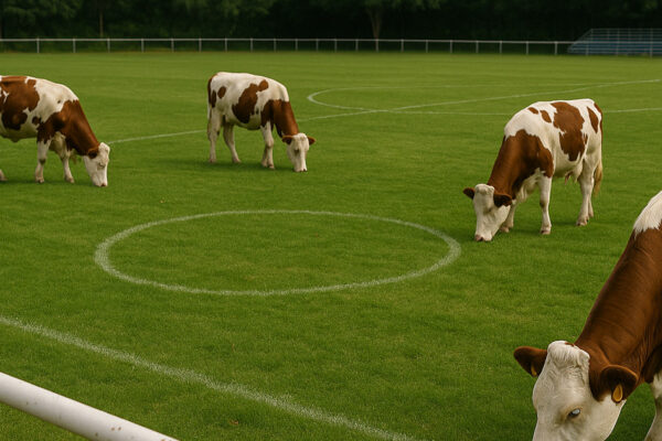 ⚽ Pas de foot professionnel dans le Haut-Doubs : les vaches occupent encore les stades municipaux