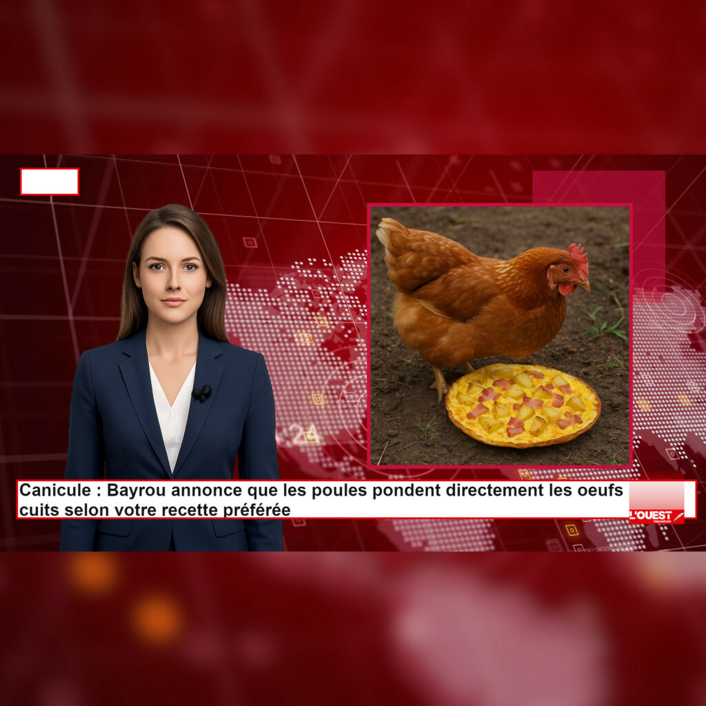 Poules innovantes : en pleine canicule, Bayrou annonce quâelles pondent des omelettes au ComtĂ©. GĂ©gĂ©, Marx et Etchebest rĂ©agissent.