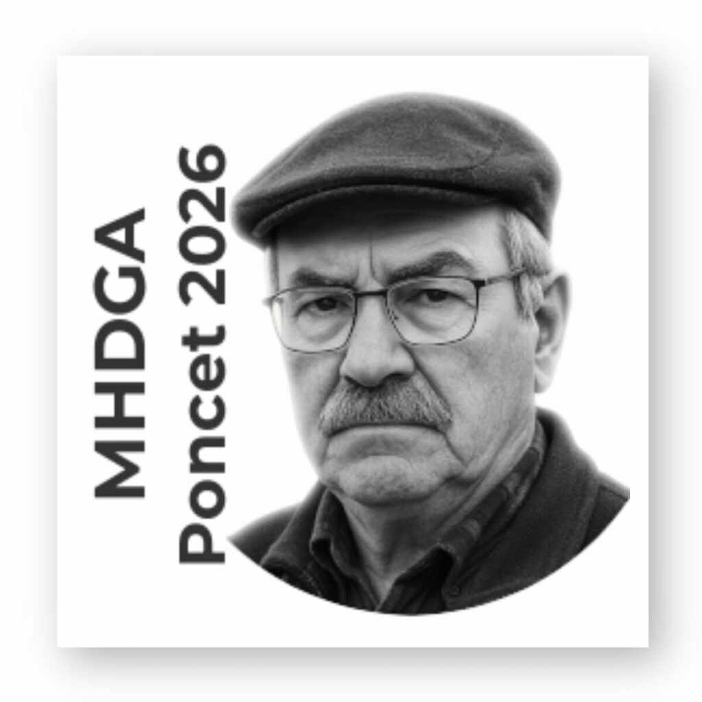 Autocollant carré Gérard Poncet 2026