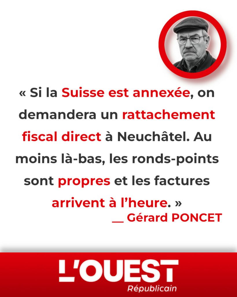 Philippe de Villiers accuse E. Macron de préférer Davos à Vesoul. Dans le Haut-Doubs, on ironise : au moins la montagne suisse ne fuit pas devant le déficit.