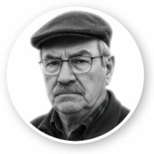 Autocollant rond Gérard Poncet