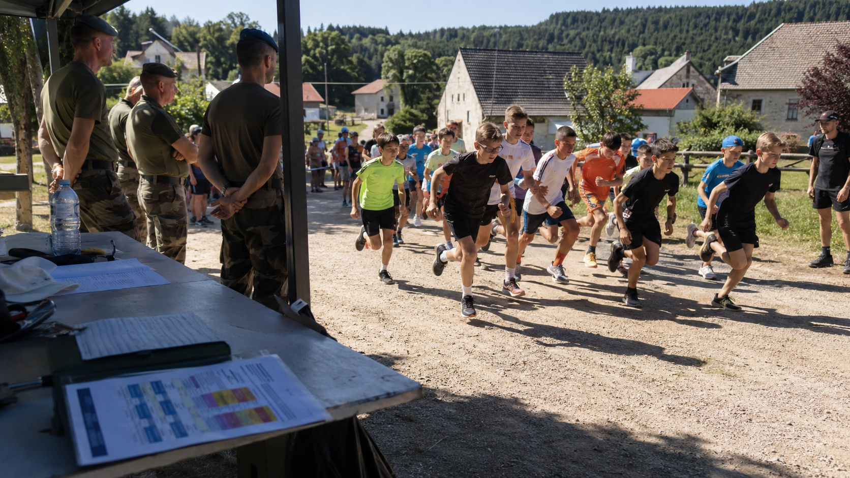 Canicule dans le Haut-Doubs : trail scolaire, consignes canicule et Légion étrangère se croisent dans une pédagogie très musclée.