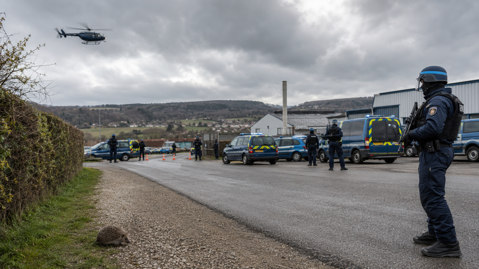 Saint-Vit, Doubs-Du-Bas, GIGN, métaux précieux et gendarmerie : un fait divers sérieux relu façon L’Ouest Républicain.