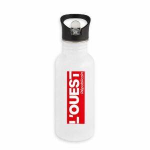 Bouteille en inox avec paille Ouest Républicain