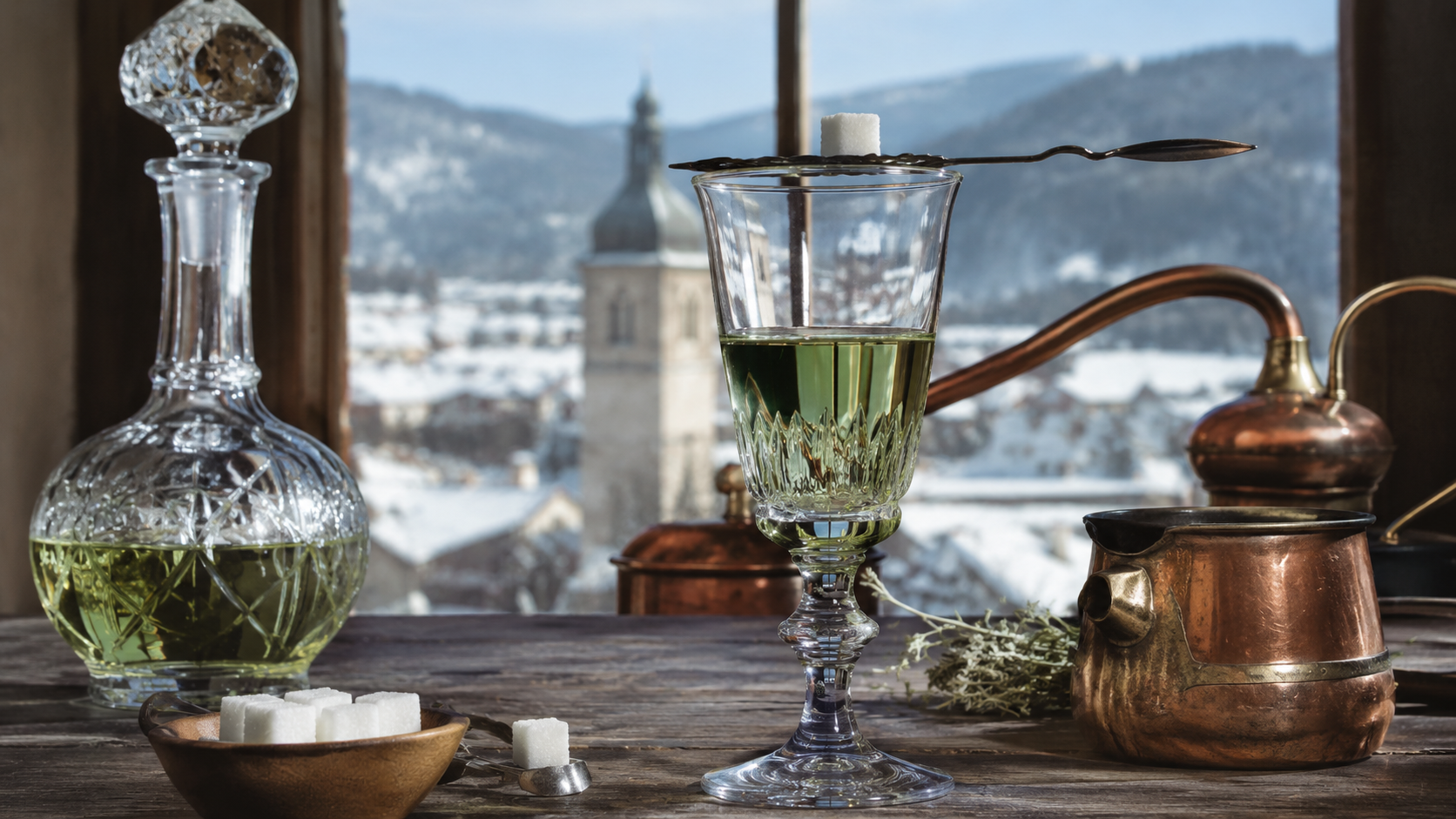 Illustration de l’article « 🧪 Absinthe » publiée sur L’Ouest Républicain.
