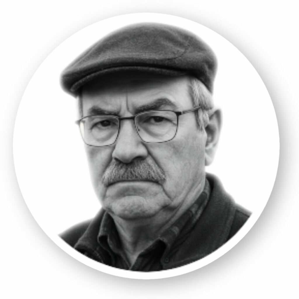 Autocollant rond Gérard Poncet