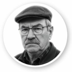 Autocollant rond Gérard Poncet