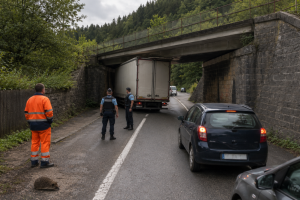 Illustration de l’article « 🚛 Cinéma : Un pont trop bas » publiée sur L’Ouest Républicain.