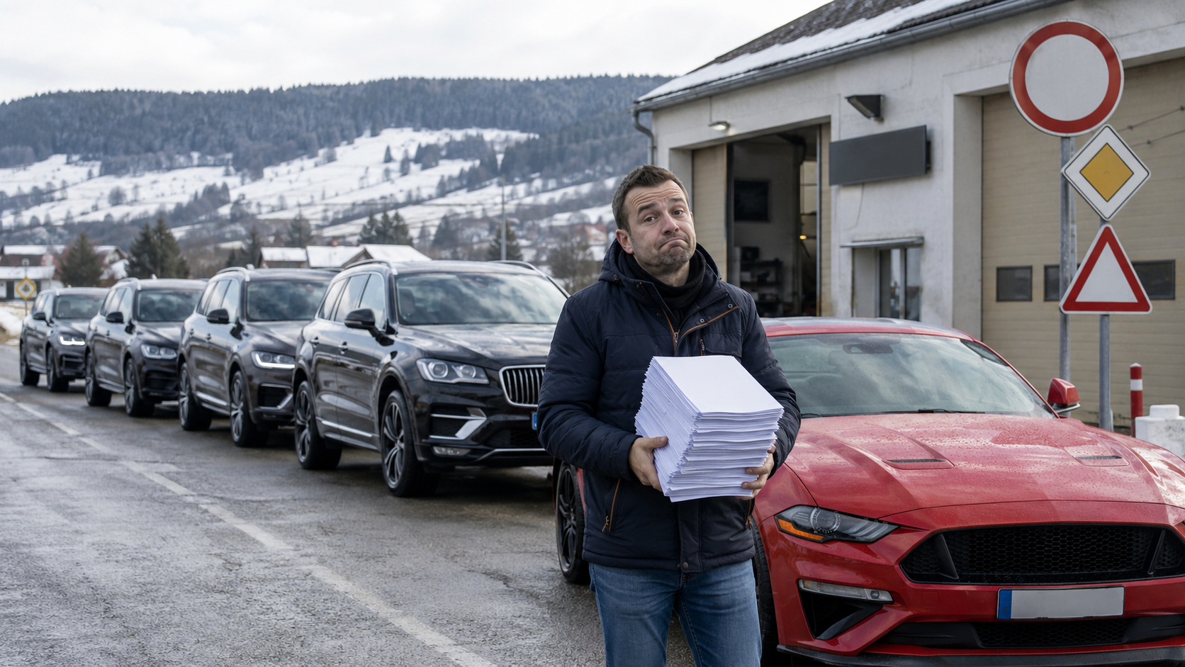 Malus Mustang : dans le Haut-Doubs, SUV allemands, frontaliers et fiscalité automobile transforment la route en dossier.