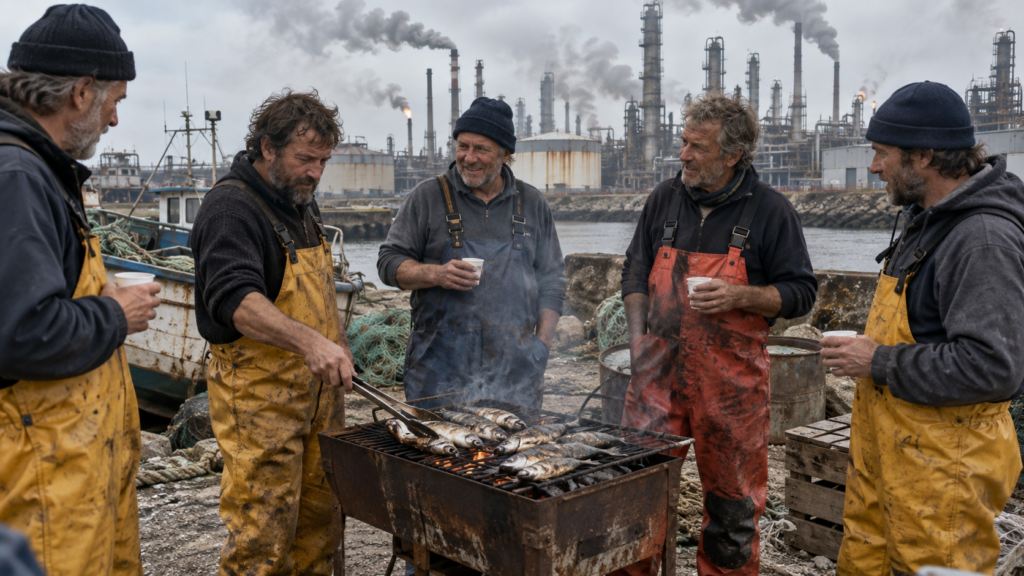 Le carburant est trop cher. Pour protester, des pêcheurs bloquent les dépôts et réduisent l’offre. Une stratégie économique assez circulaire.