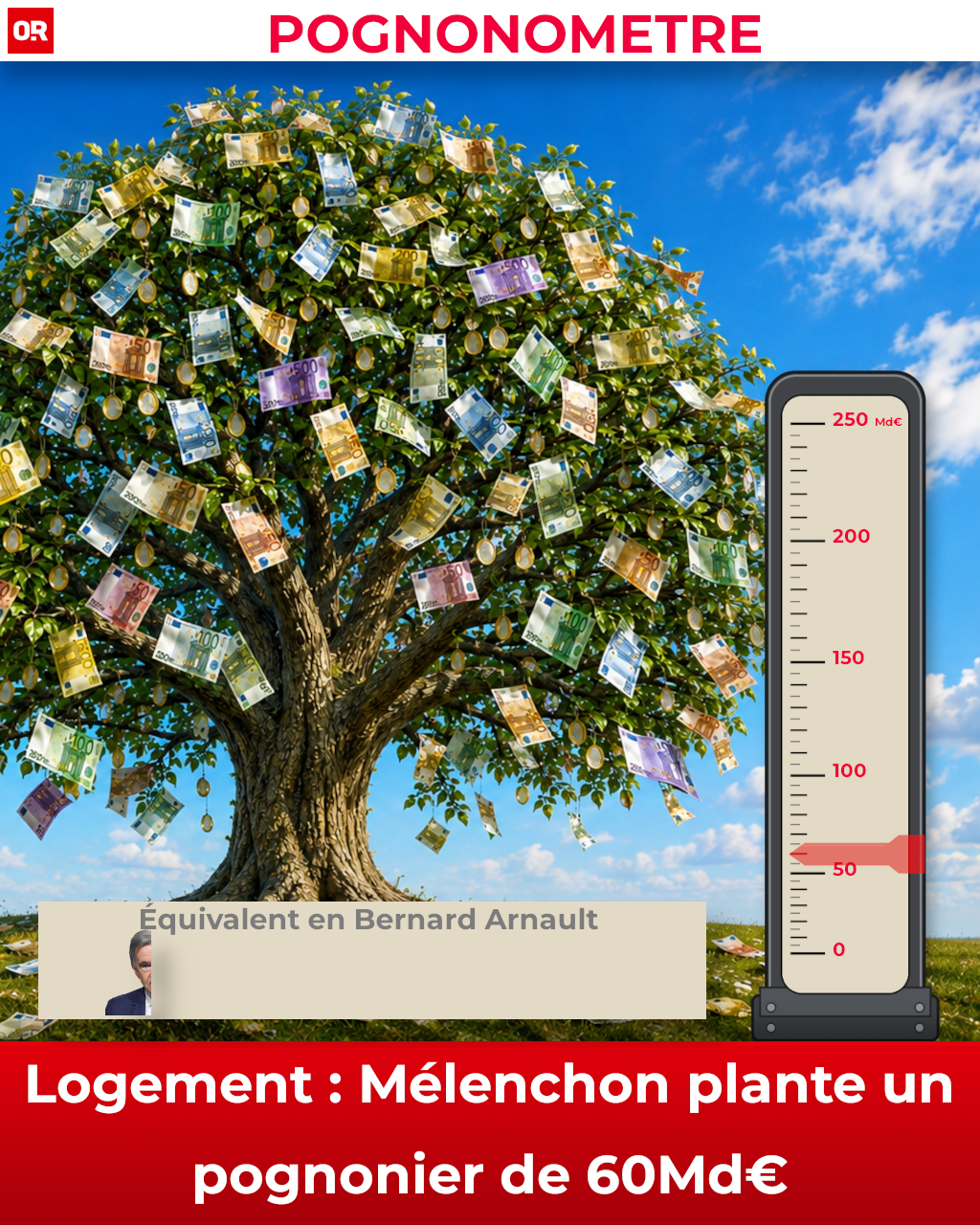 Mélenchon sort un pognonier de 60Md€ pour le logement. Reste à trouver le foncier disponible là où il y en a besoin