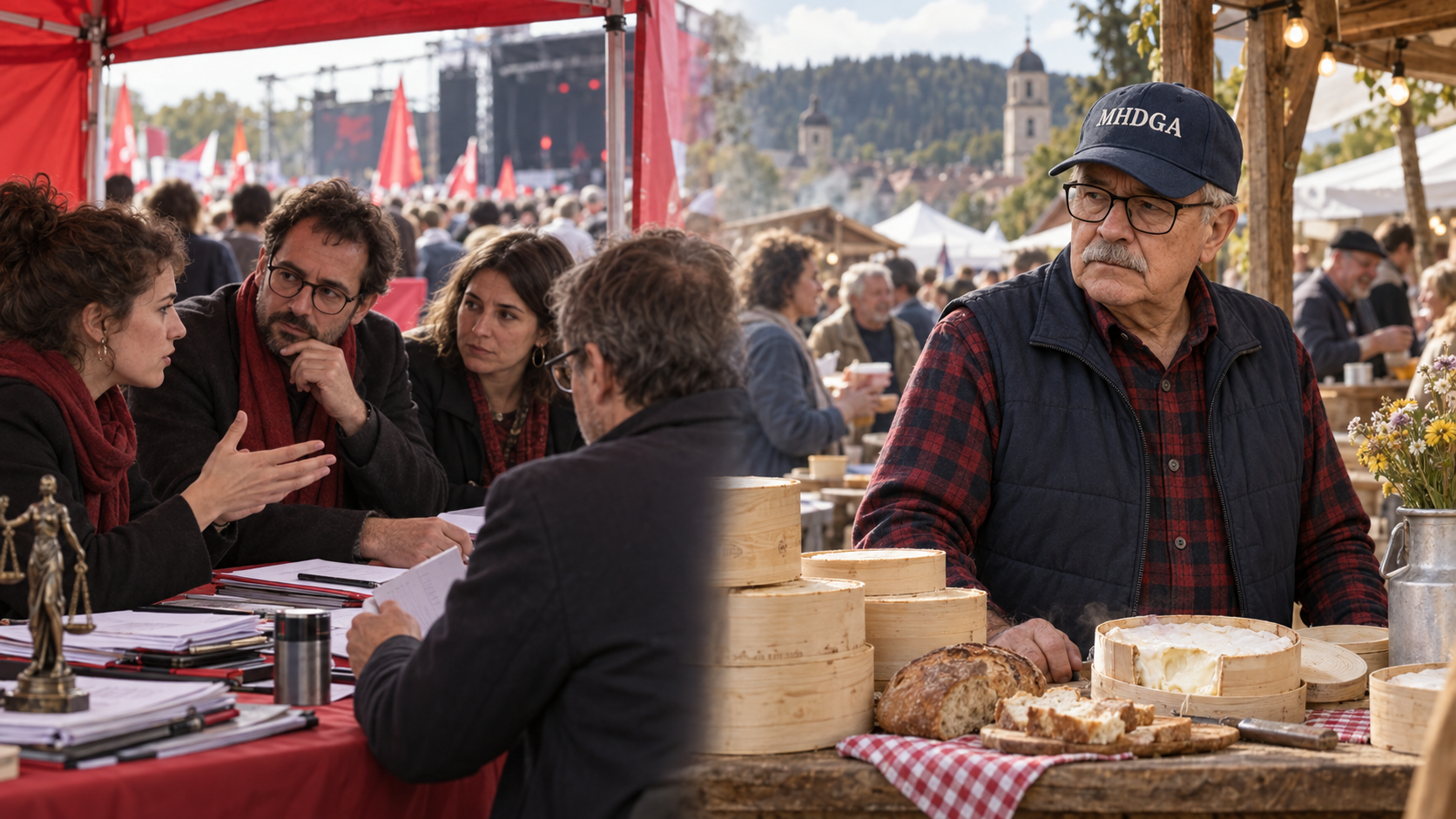 Le Syndicat de la magistrature était à la Fête de l’Huma. Au même moment, Gérard Poncet et le MHDGA avaient choisi la Coulée du Mont d’Or.