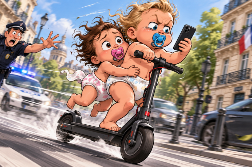 La trottinette électrique pourrait bientôt imposer le casque partout. Age, assurance, passager et vitesse posent déjà un sérieux problème de respect des règles.