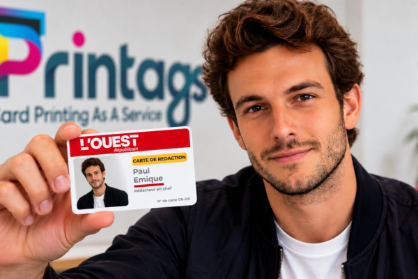 Carte PVC NFC : L’Ouest Républicain a testé Printags pour fabriquer sa carte de rédaction avec QR code et NFC. Retour d’expérience.