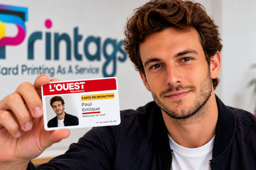 Carte PVC NFC : L’Ouest Républicain a testé Printags pour fabriquer sa carte de rédaction avec QR code et NFC. Retour d’expérience.