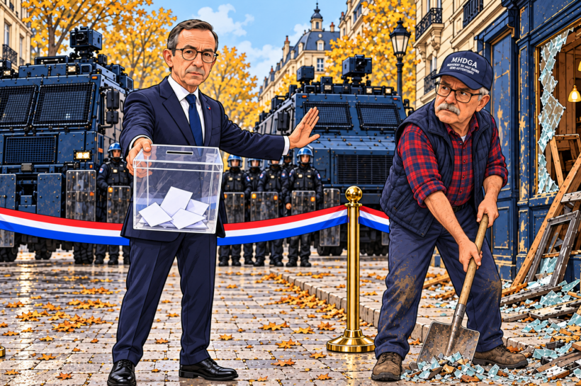 Bruno Retailleau veut sauver la République avec une charte soumise à référendum après son élection. Le soir, il réclame l’état d’urgence.