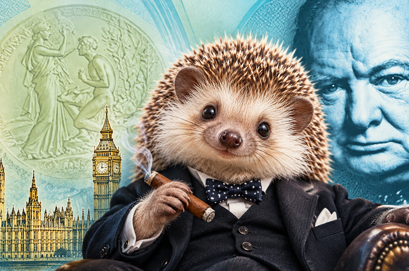 Illustration liée à 🦔 Billets britanniques : Churchill sort, le hérisson entre, le Haut-Doubs réclame des droits d’auteur